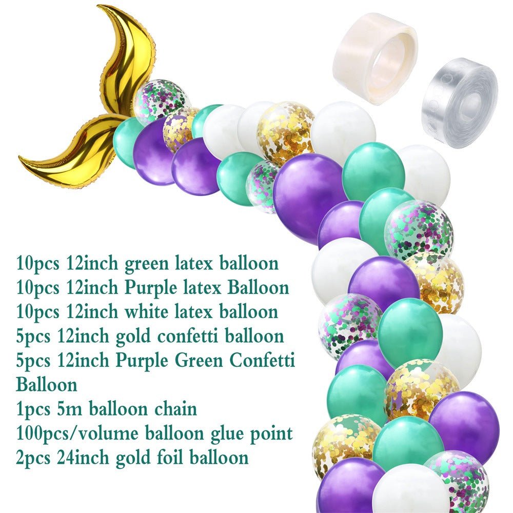 Mermaid tail shaped latex balloon - Krosscanada