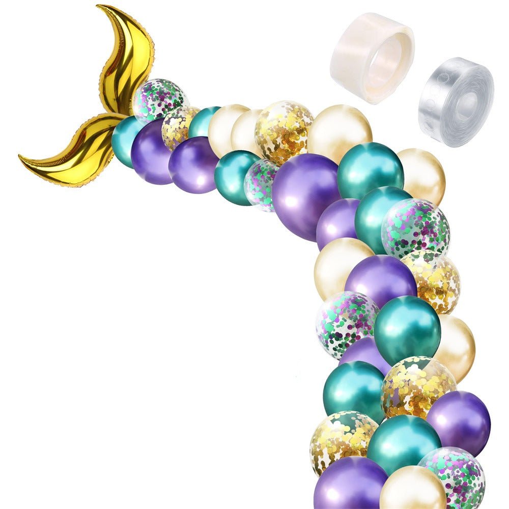Mermaid tail shaped latex balloon - Krosscanada