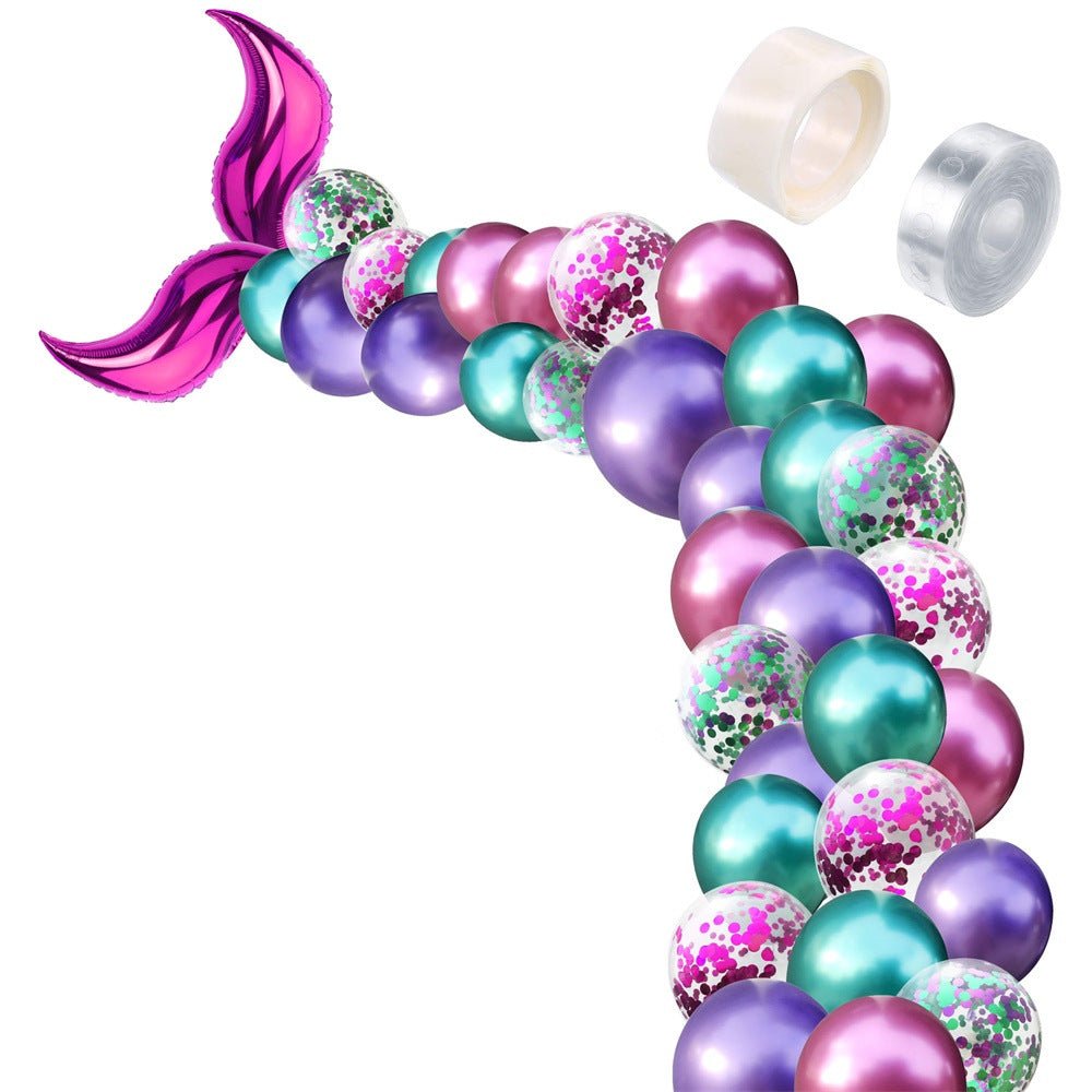 Mermaid tail shaped latex balloon - Krosscanada