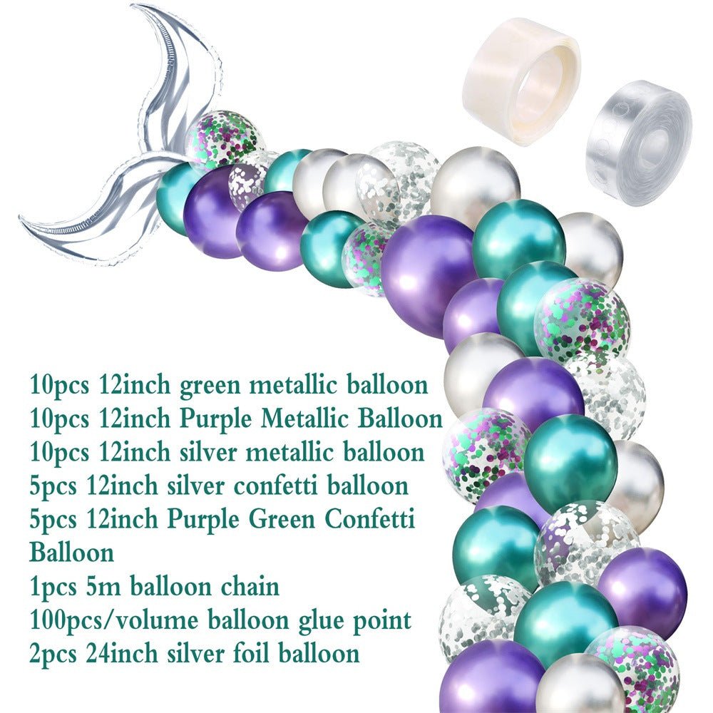 Mermaid tail shaped latex balloon - Krosscanada