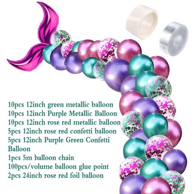 Mermaid tail shaped latex balloon - Krosscanada