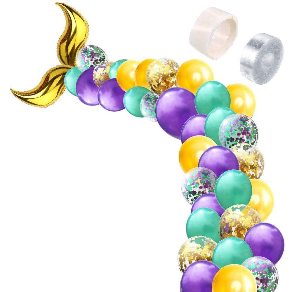 Mermaid tail shaped latex balloon - Krosscanada