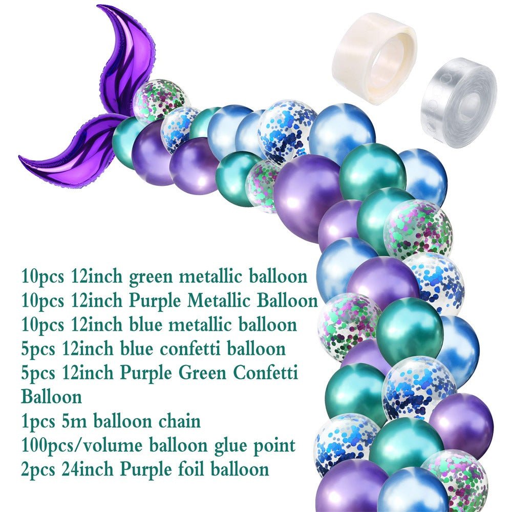 Mermaid tail shaped latex balloon - Krosscanada