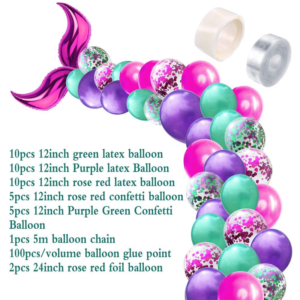 Mermaid tail shaped latex balloon - Krosscanada