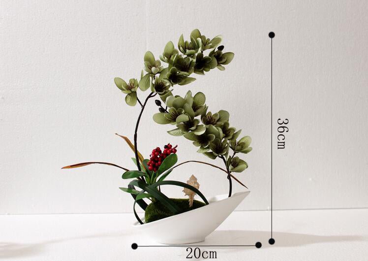 Modern Home Living Room TV Cabinet Dining Table Decoration Flower Fake Flower Furnishings - Krosscanada