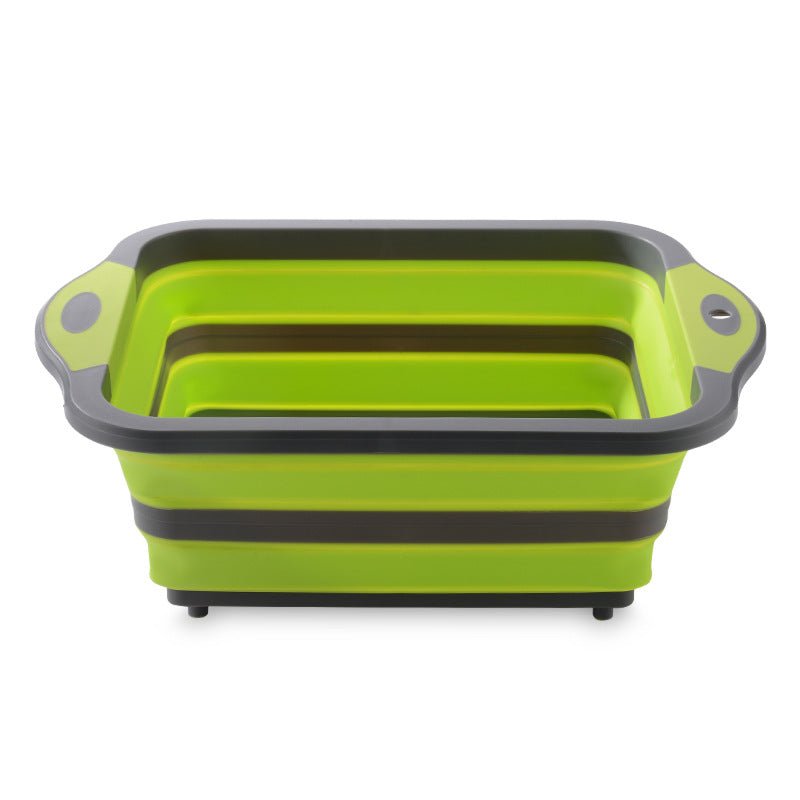 Multifunctional Folding Kitchen Sink Chopping Board, Kitchen Plastic Three - in - one Chopping Board - Krosscanada