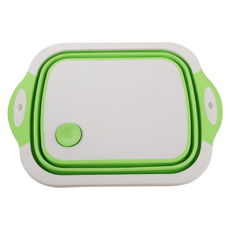 Multifunctional Folding Kitchen Sink Chopping Board, Kitchen Plastic Three - in - one Chopping Board - Krosscanada