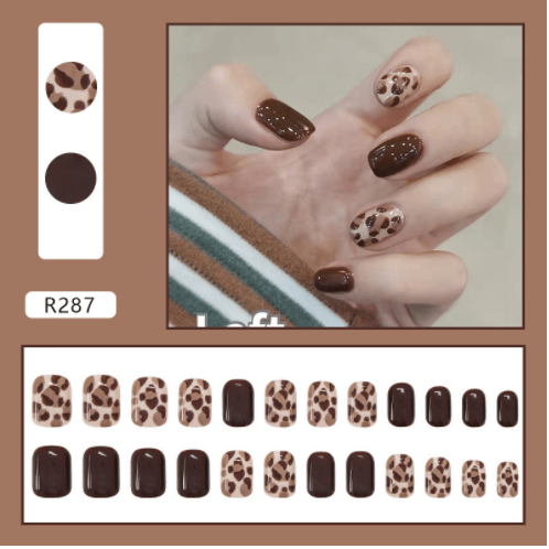 Nail Art Finished Fake Nail Scrub Nail Patch Wearable - Krosscanada