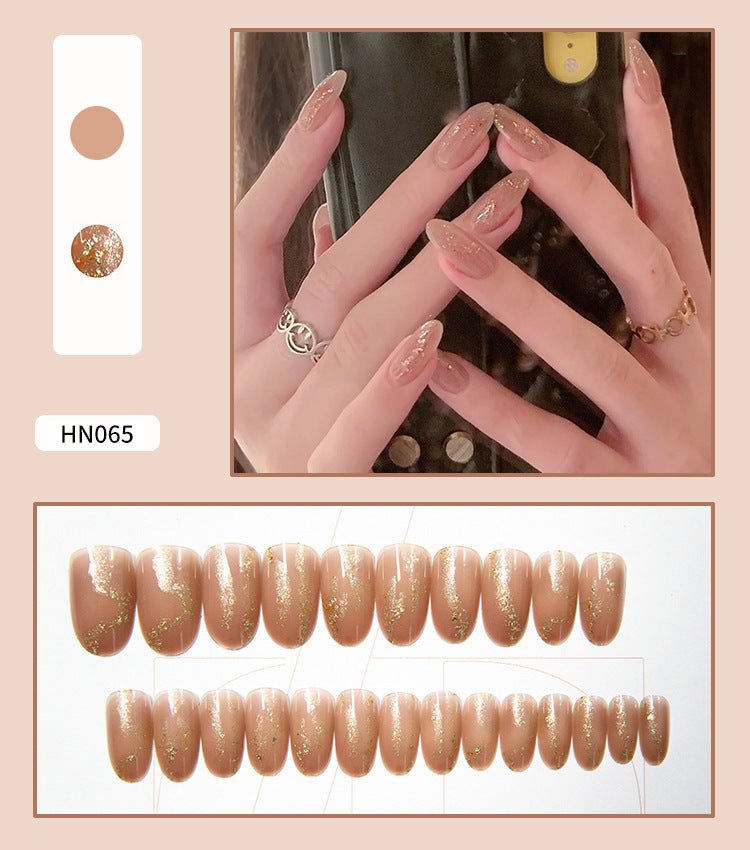 Nail Art Finished Fake Nail Scrub Nail Patch Wearable - Krosscanada