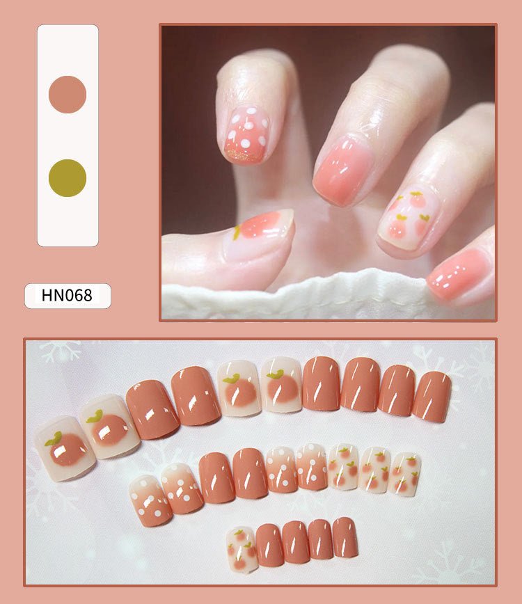 Nail Art Finished Fake Nail Scrub Nail Patch Wearable - Krosscanada