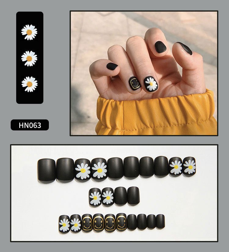 Nail Art Finished Fake Nail Scrub Nail Patch Wearable - Krosscanada
