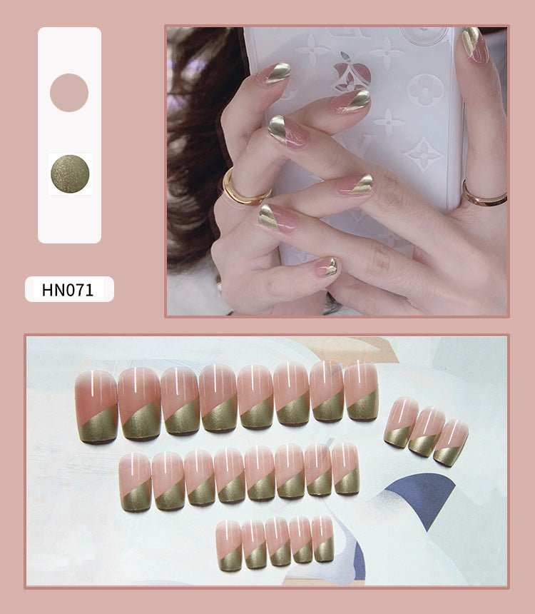 Nail Art Finished Fake Nail Scrub Nail Patch Wearable - Krosscanada