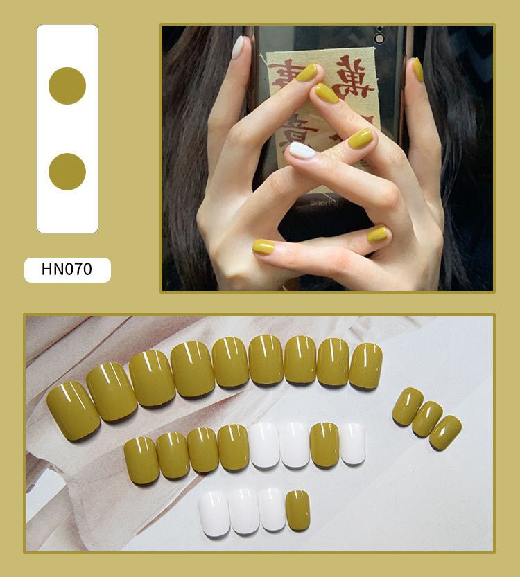 Nail Art Finished Fake Nail Scrub Nail Patch Wearable - Krosscanada