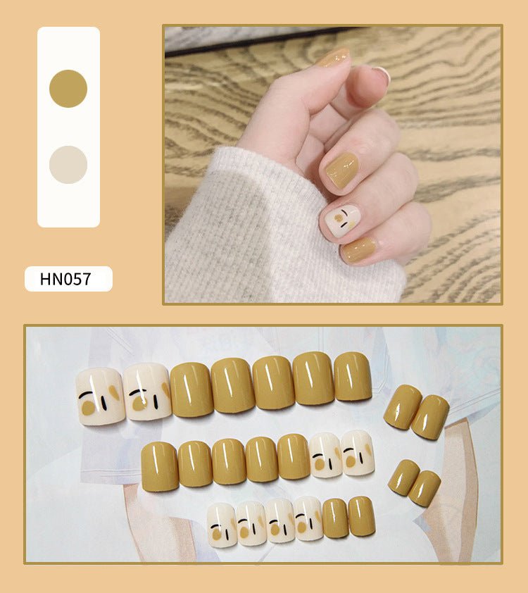 Nail Art Finished Fake Nail Scrub Nail Patch Wearable - Krosscanada