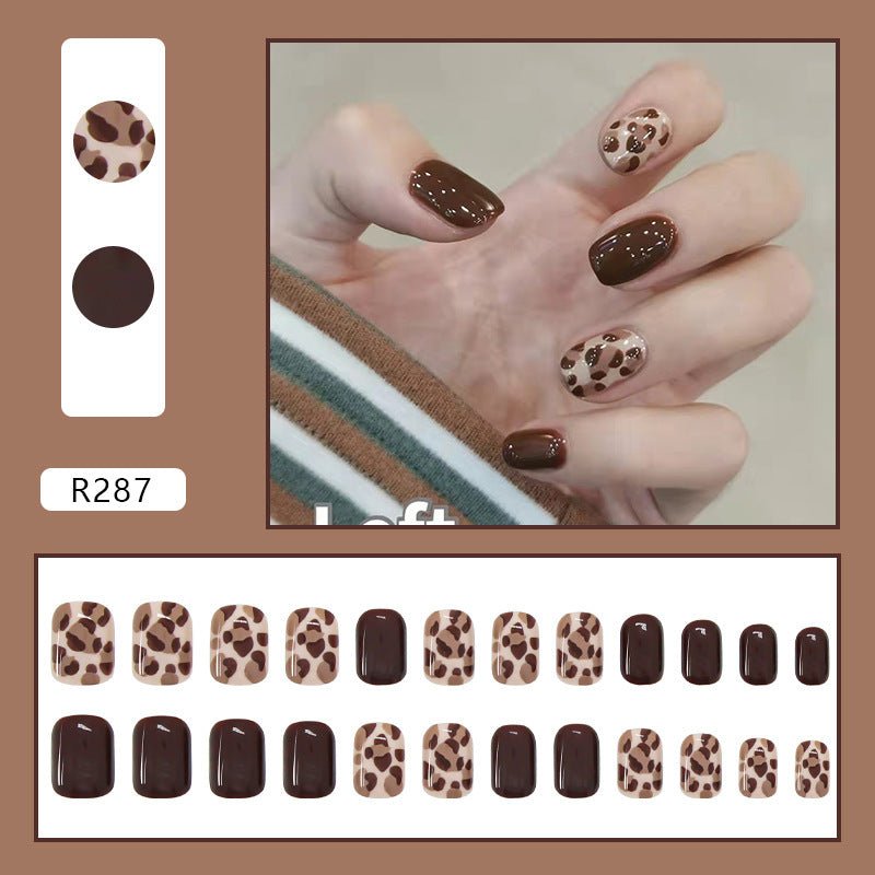 Nail Art Finished Fake Nail Scrub Nail Patch Wearable - Krosscanada