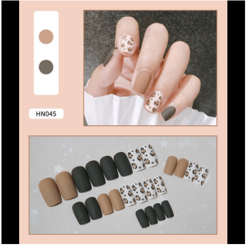 Nail Art Finished Fake Nail Scrub Nail Patch Wearable - Krosscanada