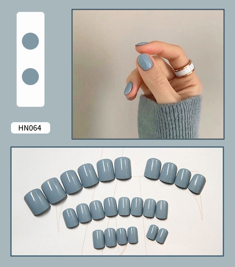Nail Art Finished Fake Nail Scrub Nail Patch Wearable - Krosscanada
