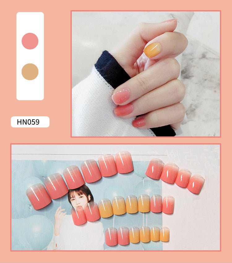 Nail Art Finished Fake Nail Scrub Nail Patch Wearable - Krosscanada