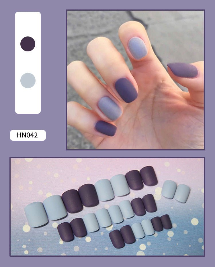 Nail Art Finished Fake Nail Scrub Nail Patch Wearable - Krosscanada