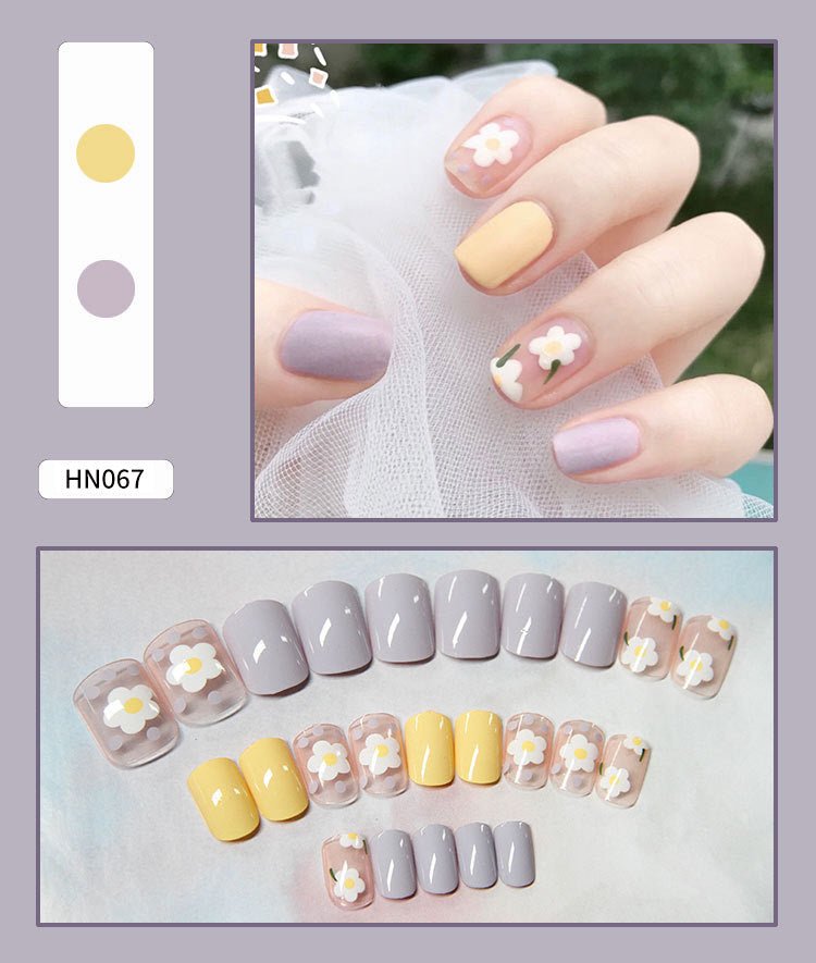 Nail Art Finished Fake Nail Scrub Nail Patch Wearable - Krosscanada