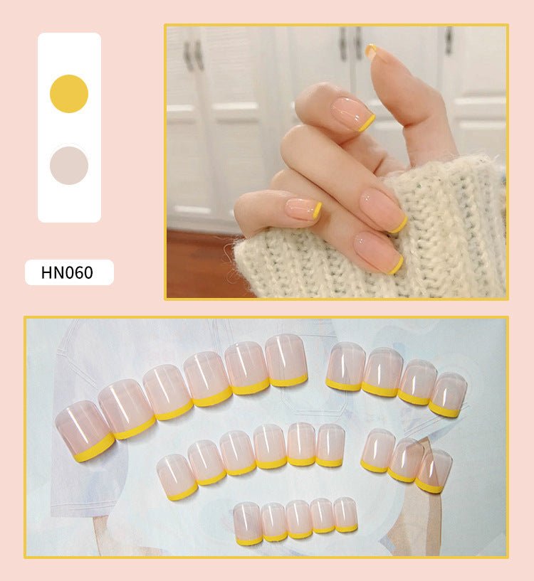 Nail Art Finished Fake Nail Scrub Nail Patch Wearable - Krosscanada