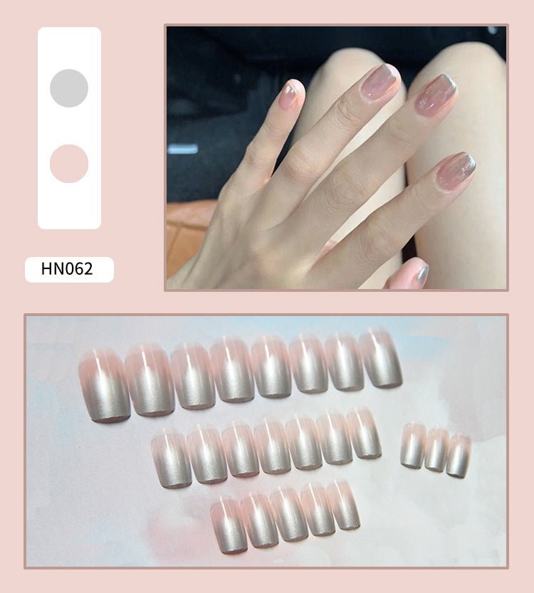 Nail Art Finished Fake Nail Scrub Nail Patch Wearable - Krosscanada
