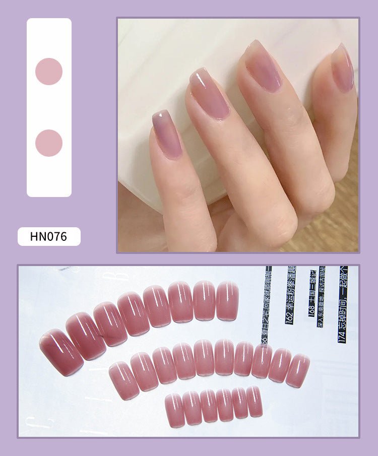 Nail Art Finished Fake Nail Scrub Nail Patch Wearable - Krosscanada