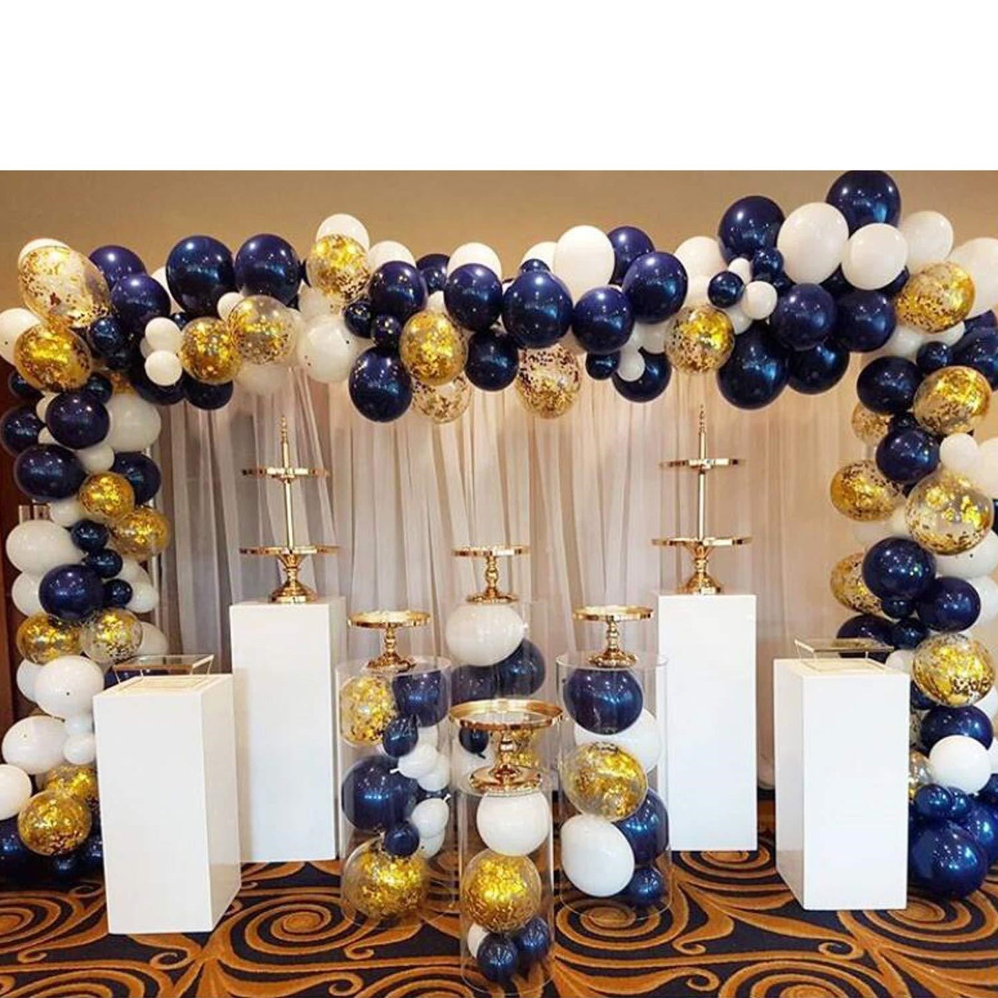 Navy Blue Balloon 104PC10 Balloon Garland Set - Krosscanada