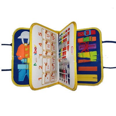 New Busy Book Children's Busy Board Dressing And Buttoning Learning Baby Early Education Preschool Sensory Learning Toy - Krosscanada