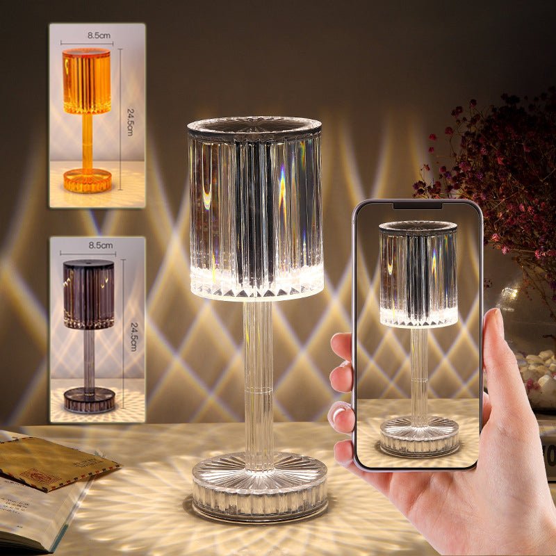 New Crystal Table Lamp Hotel Decoration Diamond Romantic Warm Led For Home Decor Romantic Gift Night Light - Krosscanada