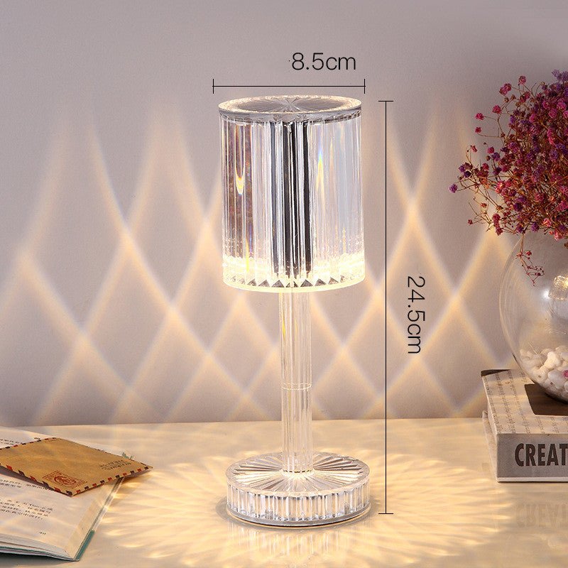 New Crystal Table Lamp Hotel Decoration Diamond Romantic Warm Led For Home Decor Romantic Gift Night Light - Krosscanada