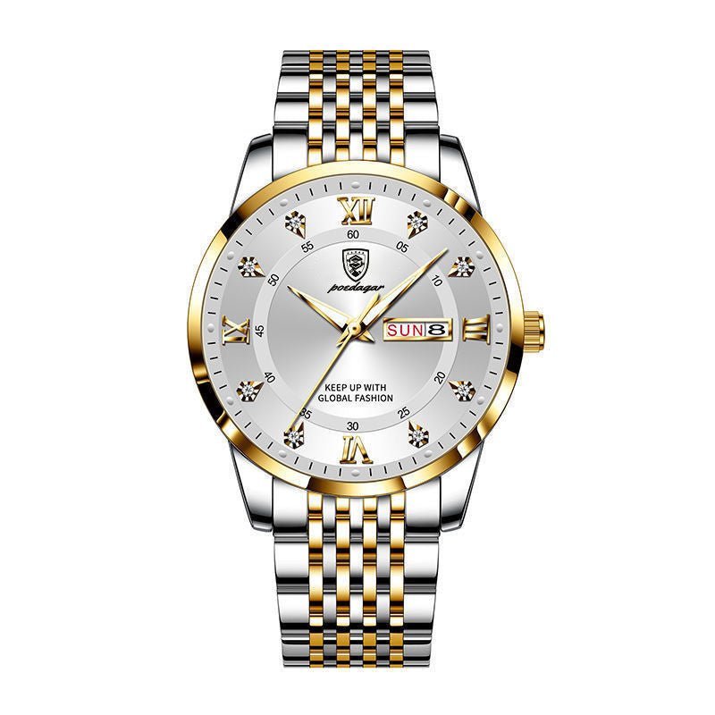 New Men's Watch Waterproof Luminous Calendar - Krosscanada