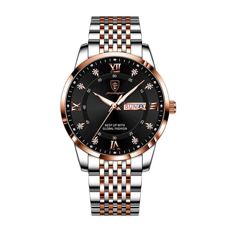 New Men's Watch Waterproof Luminous Calendar - Krosscanada