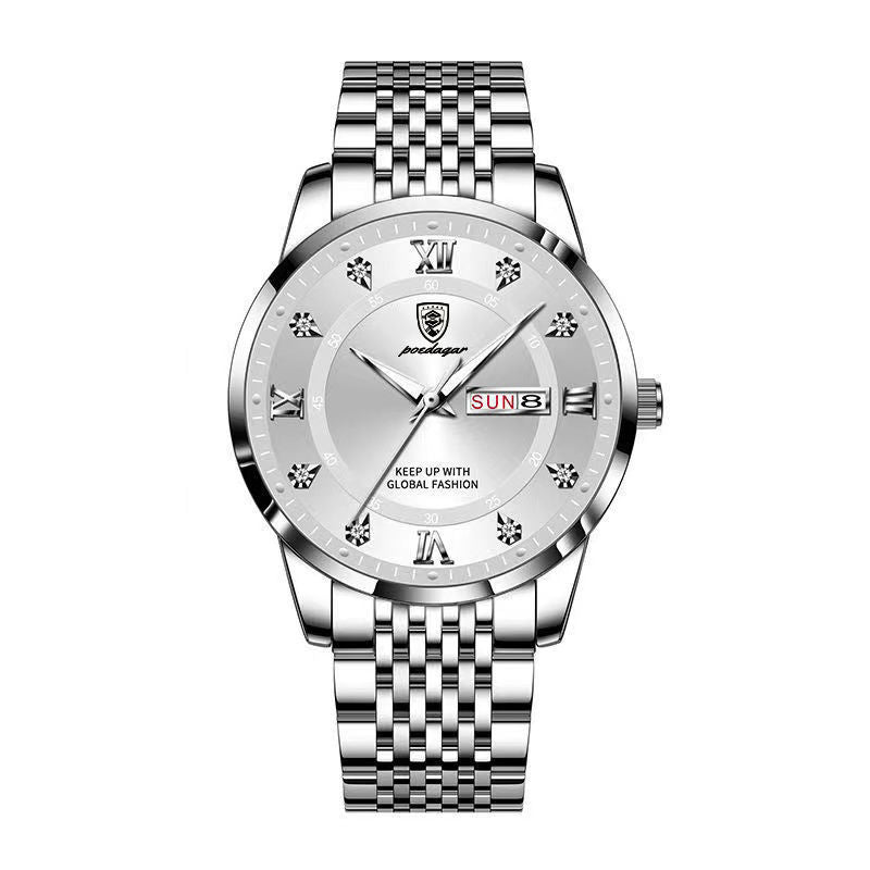 New Men's Watch Waterproof Luminous Calendar - Krosscanada
