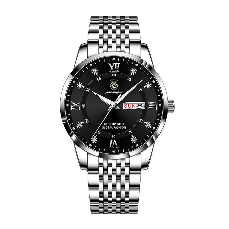 New Men's Watch Waterproof Luminous Calendar - Krosscanada