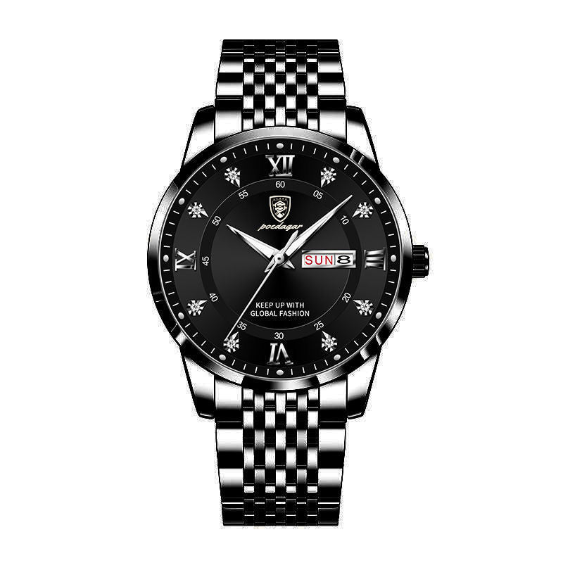 New Men's Watch Waterproof Luminous Calendar - Krosscanada