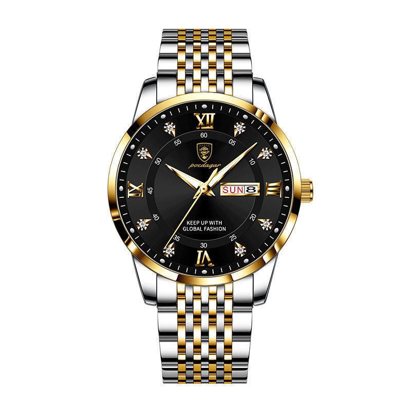 New Men's Watch Waterproof Luminous Calendar - Krosscanada