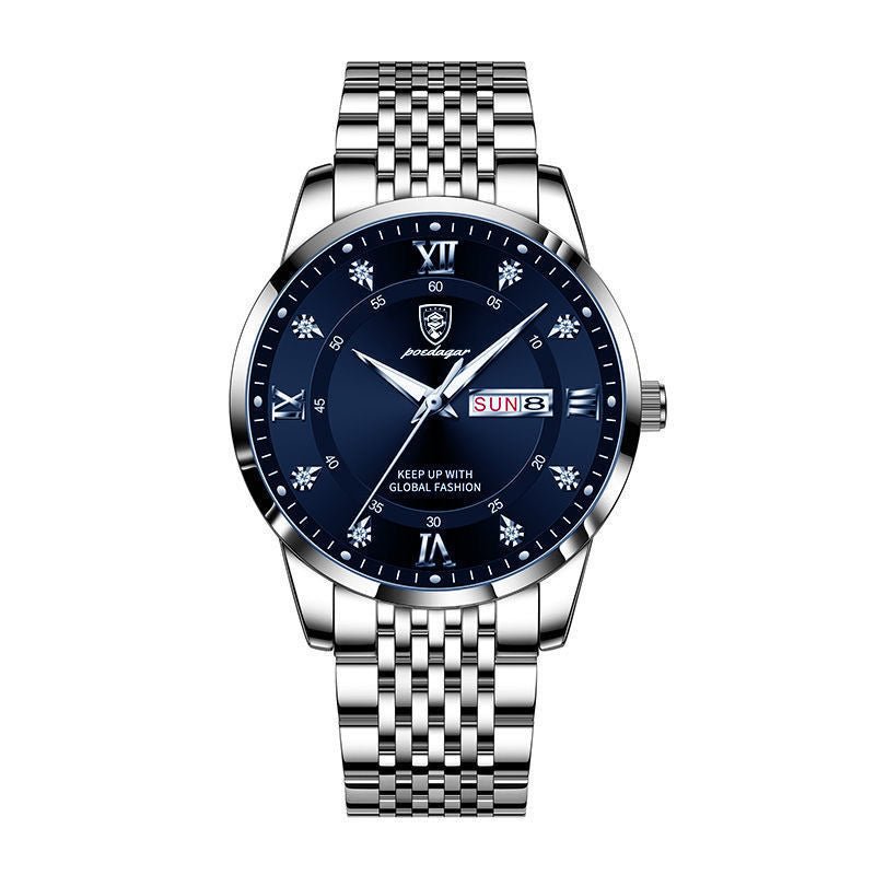 New Men's Watch Waterproof Luminous Calendar - Krosscanada