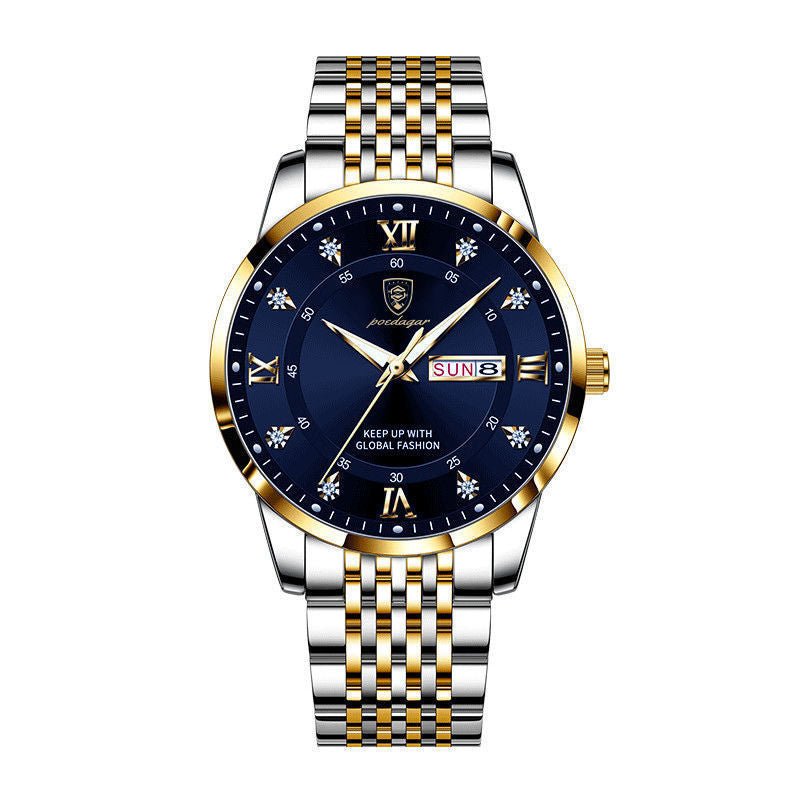 New Men's Watch Waterproof Luminous Calendar - Krosscanada