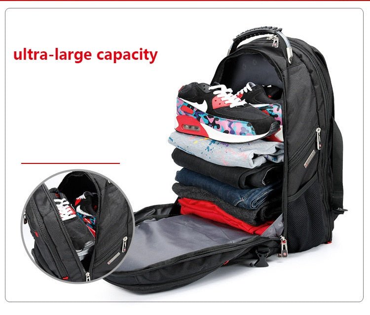 New Swiss Military Army Waterproof Travel Bags Laptop Backpack Multifunctional Large Capacity USB Charging Port Backpack - Krosscanada