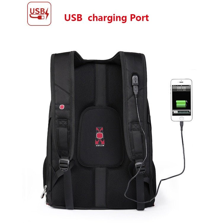 New Swiss Military Army Waterproof Travel Bags Laptop Backpack Multifunctional Large Capacity USB Charging Port Backpack - Krosscanada