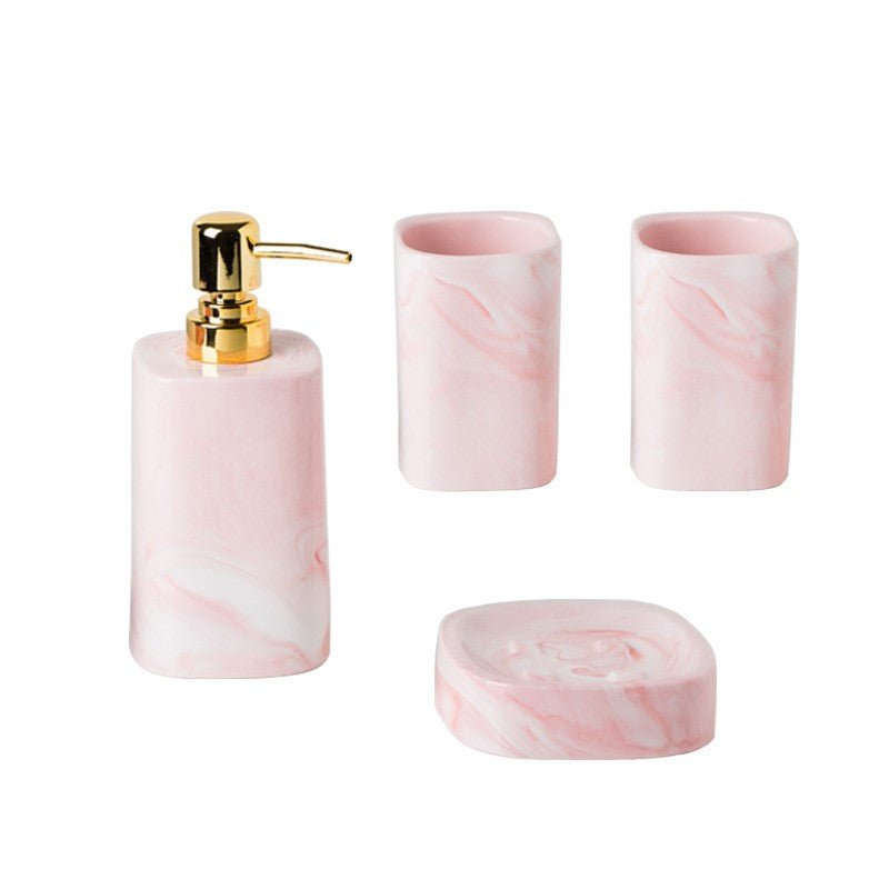 Nordic mouthwash cup bathroom kit set Four - piece toilet set - Krosscanada