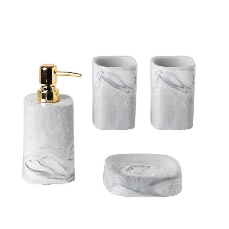 Nordic mouthwash cup bathroom kit set Four - piece toilet set - Krosscanada