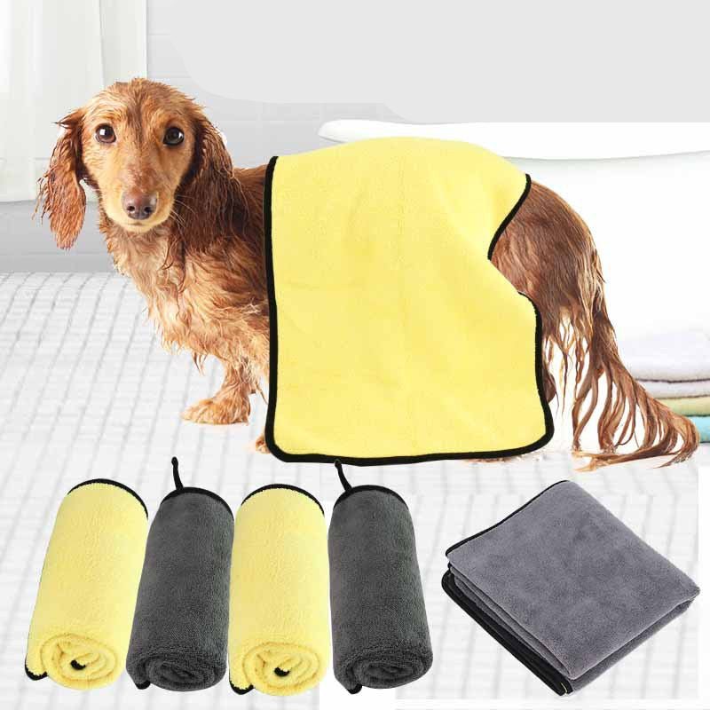 Pet Absorbent Towel Multi - size High Quality Pet Bath Towel - Krosscanada