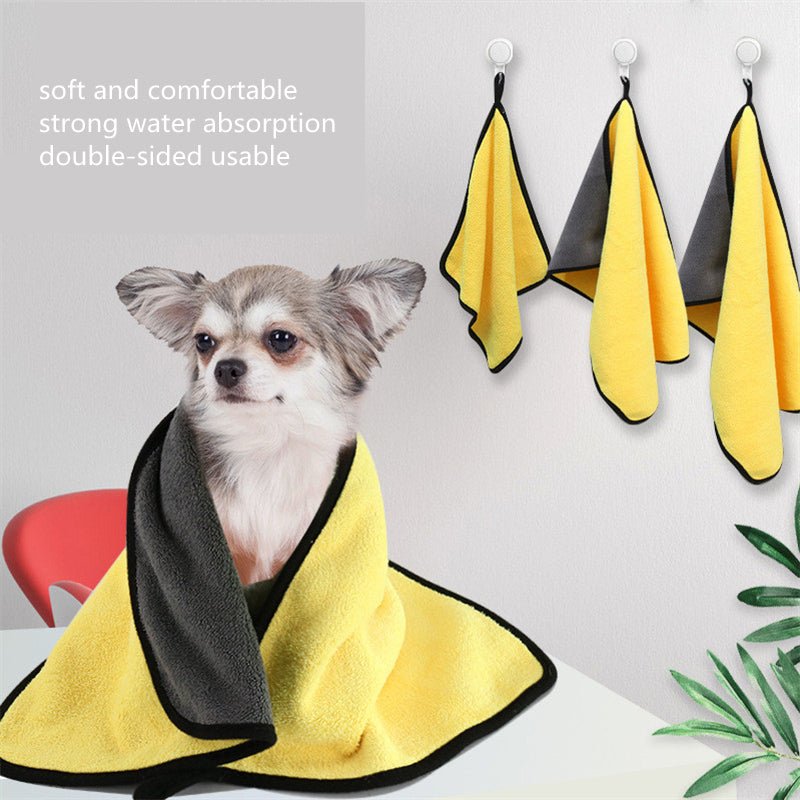 Pet Absorbent Towel Multi - size High Quality Pet Bath Towel - Krosscanada
