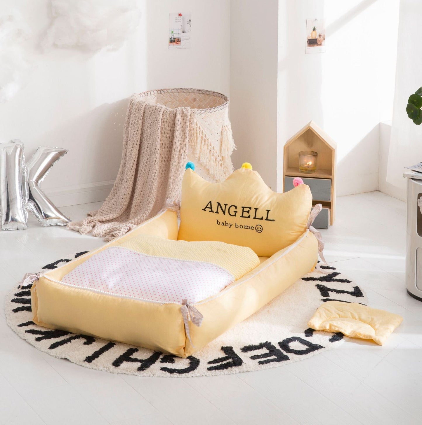Portable Crib Middle Bed Neonatal Uterine Bionic Crib Detachable And Washable Adjustable Nursing Crib - Krosscanada
