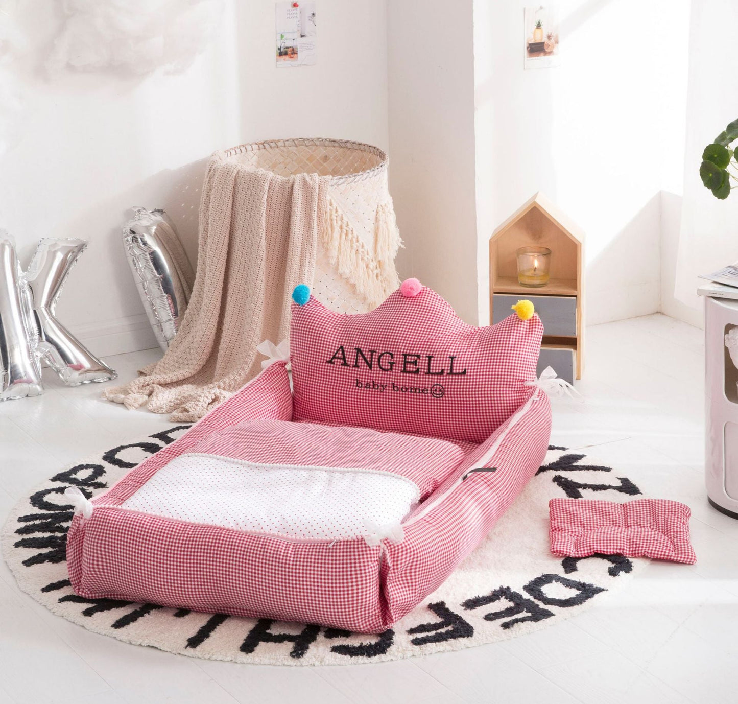 Portable Crib Middle Bed Neonatal Uterine Bionic Crib Detachable And Washable Adjustable Nursing Crib - Krosscanada