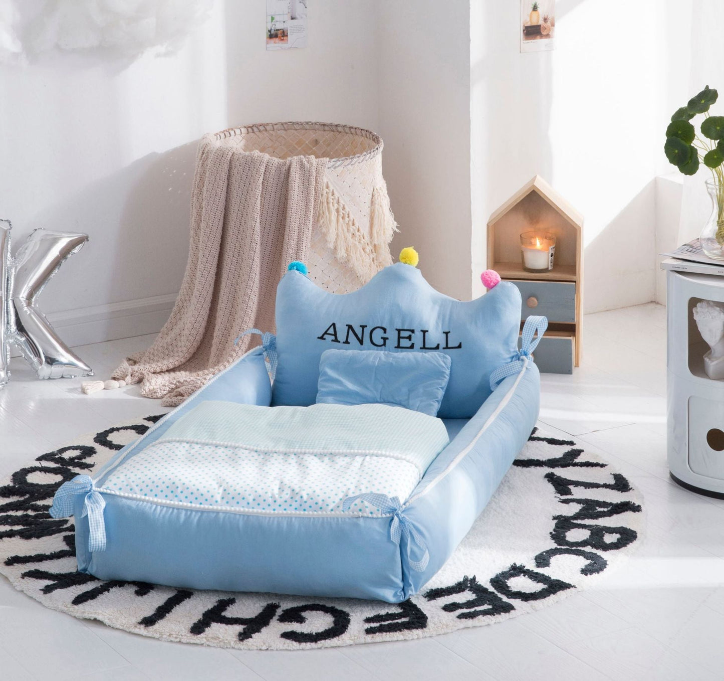 Portable Crib Middle Bed Neonatal Uterine Bionic Crib Detachable And Washable Adjustable Nursing Crib - Krosscanada