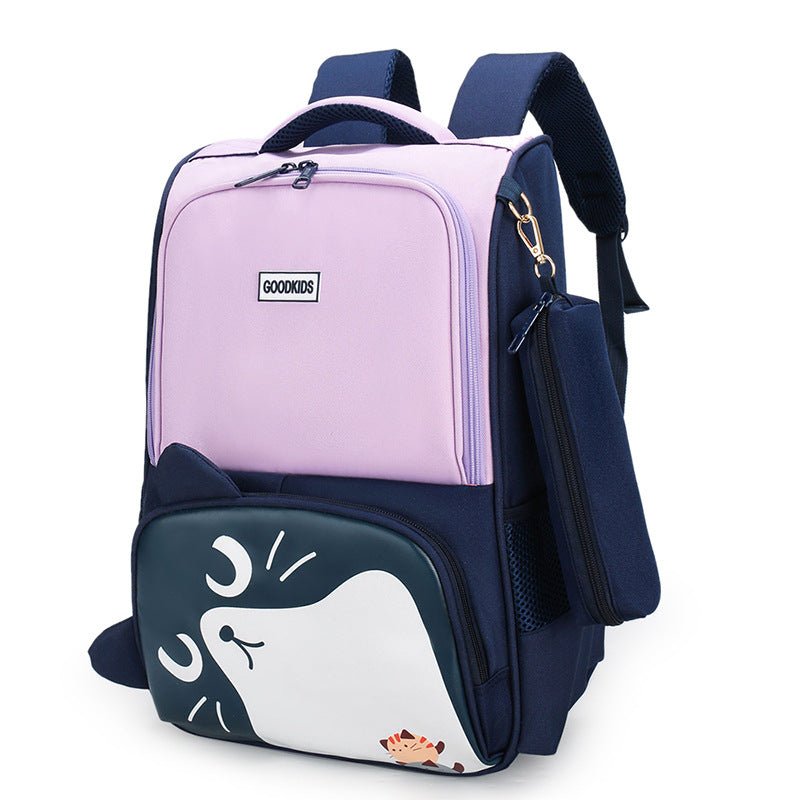 Primary School Schoolbag British College Style Large - capacity Spine Protection Backpack - Krosscanada