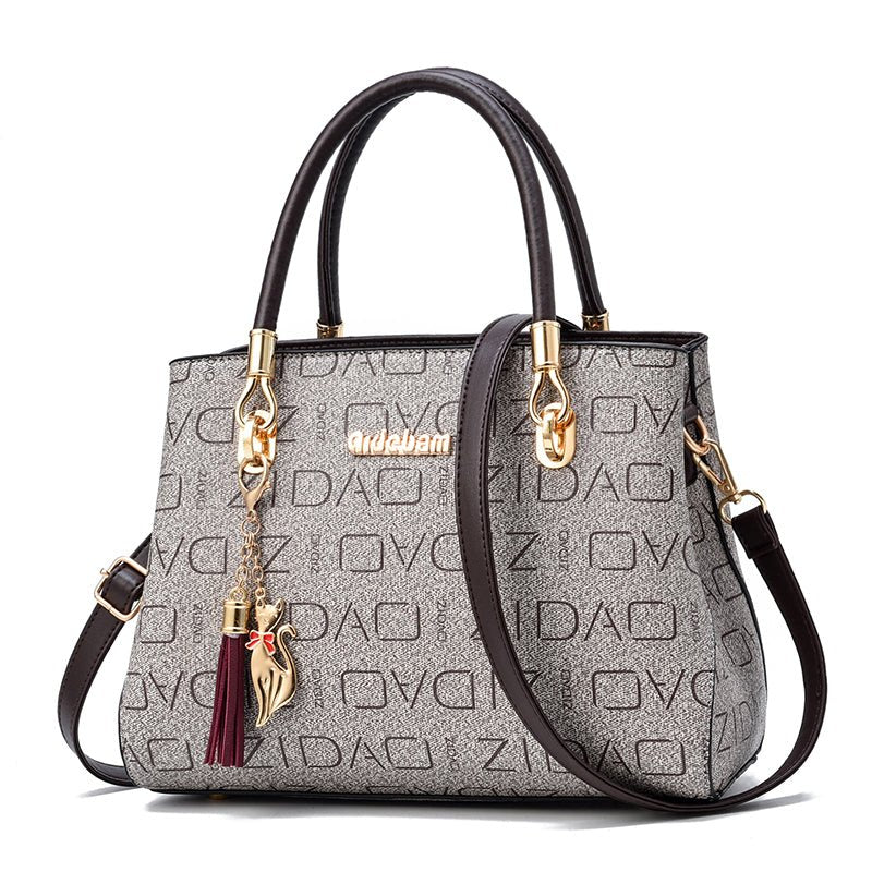 Printed Fashion Ladies Handbags Big Bags All - match Single Shoulder Messenger Bag - Krosscanada